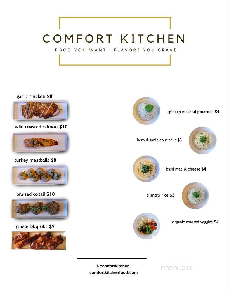 Comfort Kitchen - Los Angeles, CA menu_pic