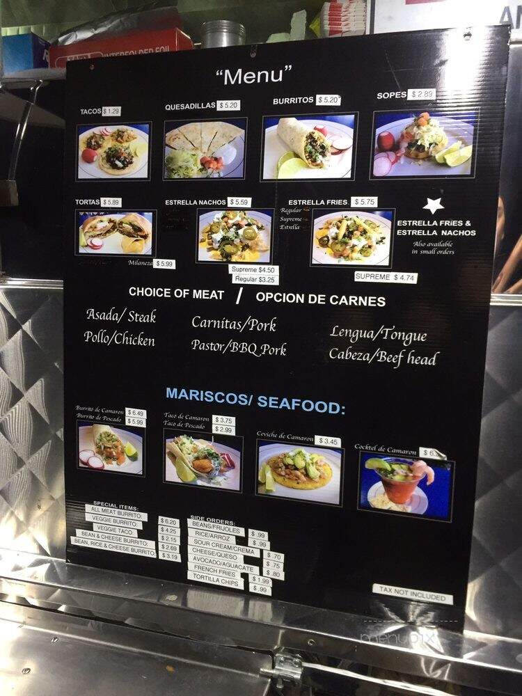La Estrella Mexican Food - Los Angeles, CA menu_pic