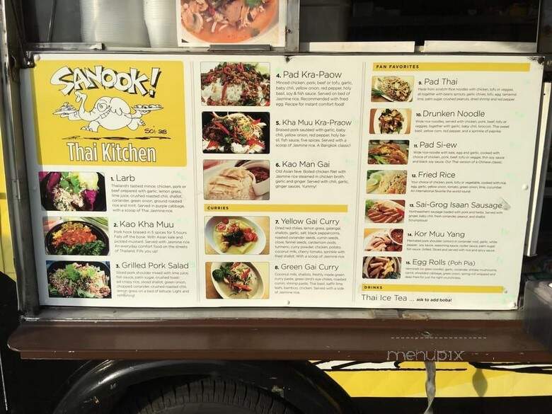Sanook Soi 38 - Los Angeles, CA menu_pic