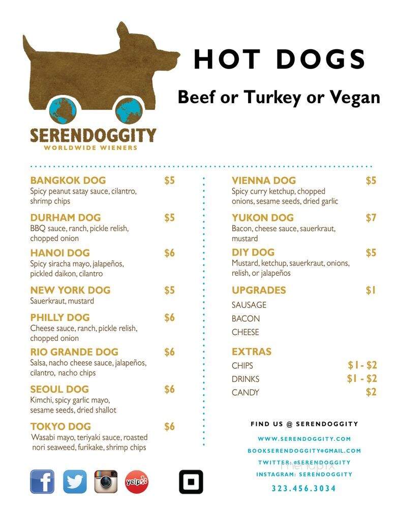 Serendoggity - Los Angeles, CA menu_pic