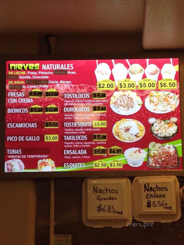 Las Palmitas Fruit - Los Angeles, CA menu_pic