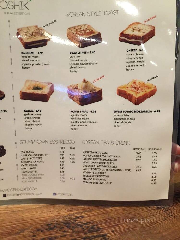 Hooshik - Monterey Park, CA menu_pic