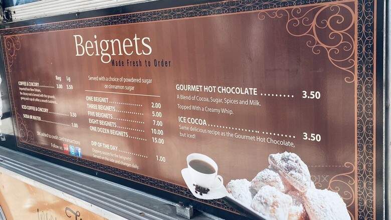 The Beignet Truck - Santa Monica, CA menu_pic