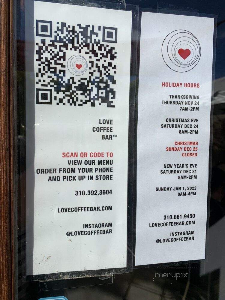 Love Coffee Bar - Santa Monica, CA