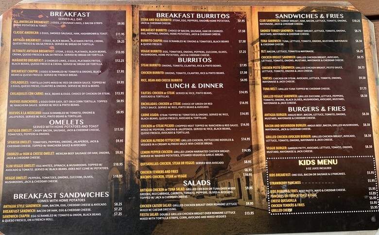 Antigua Bread - Los Angeles, CA menu_pic