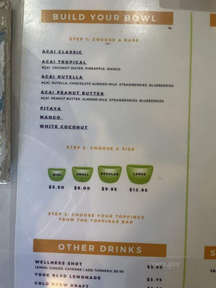 Berry Bowl - Los Angeles, CA menu_pic