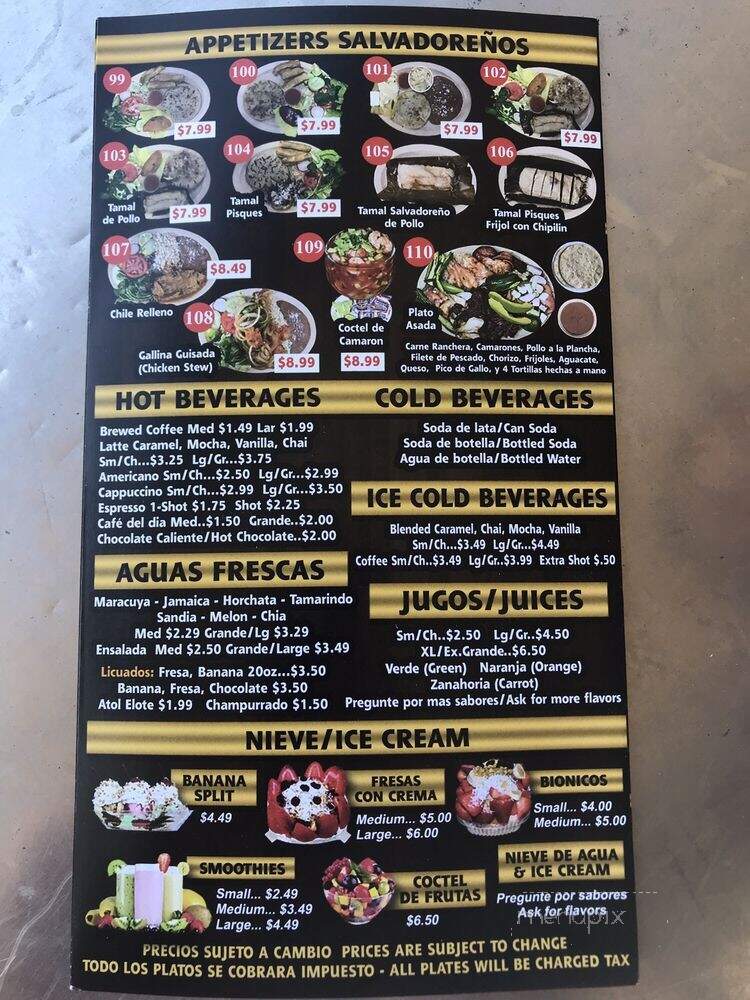 La Esquina Restaurant - Los Angeles, CA menu_pic