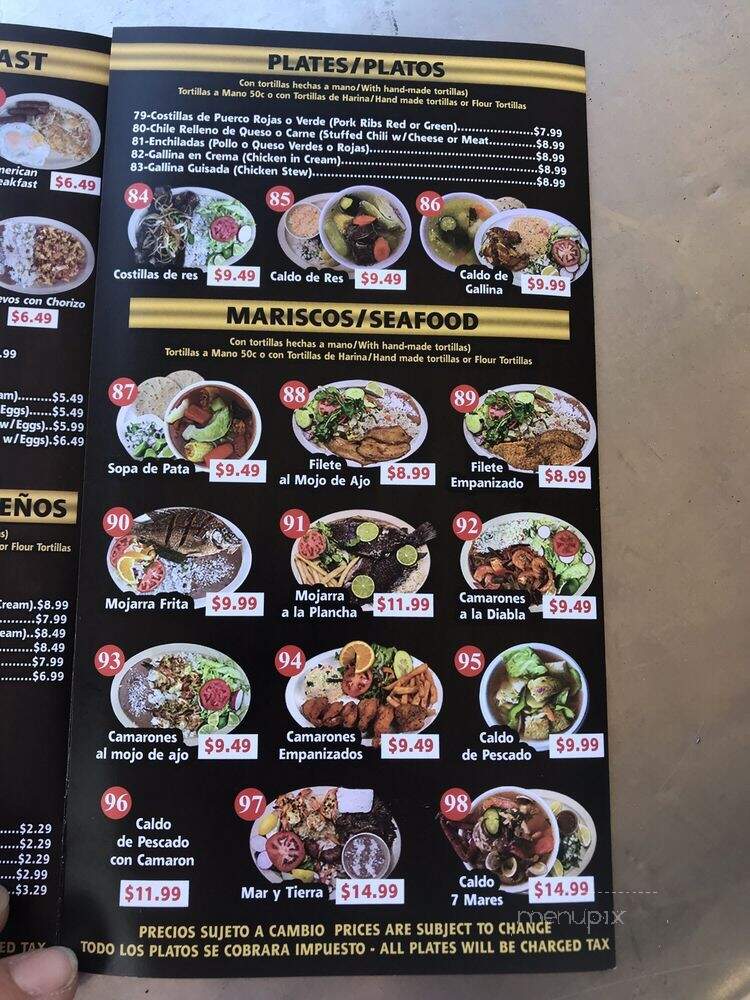 La Esquina Restaurant - Los Angeles, CA menu_pic