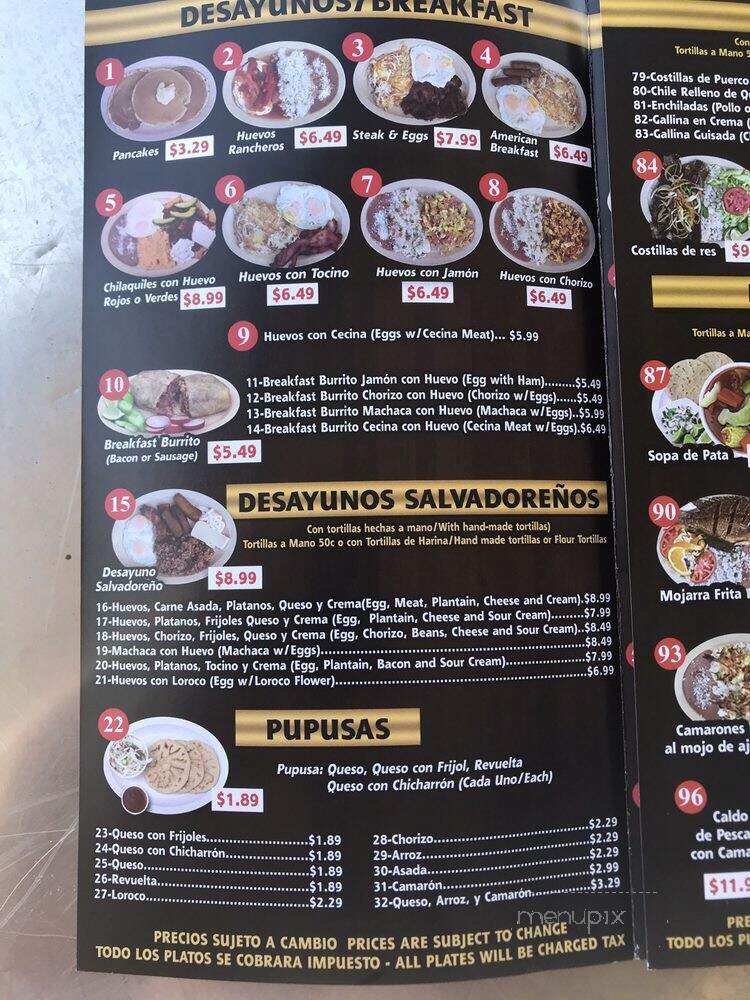 La Esquina Restaurant - Los Angeles, CA menu_pic