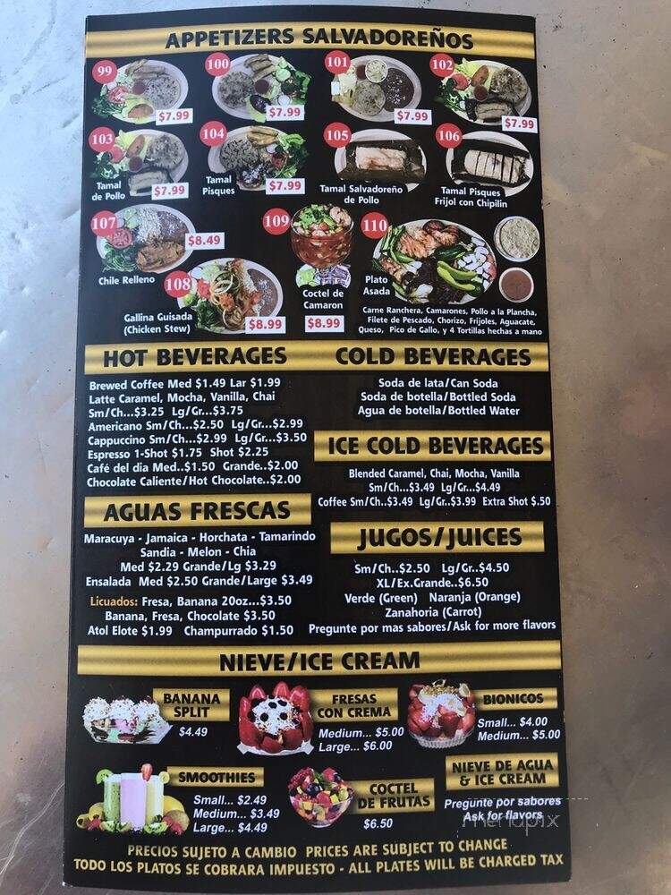 La Esquina Restaurant - Los Angeles, CA menu_pic