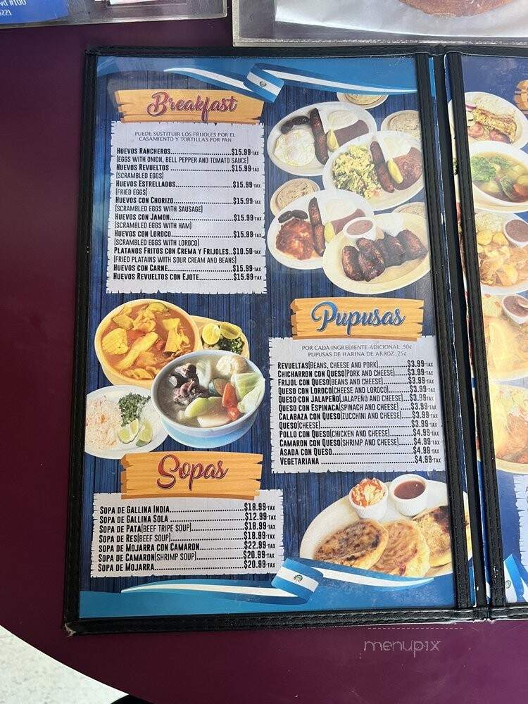 Pupuseria el Kiosco - Compton, CA menu_pic
