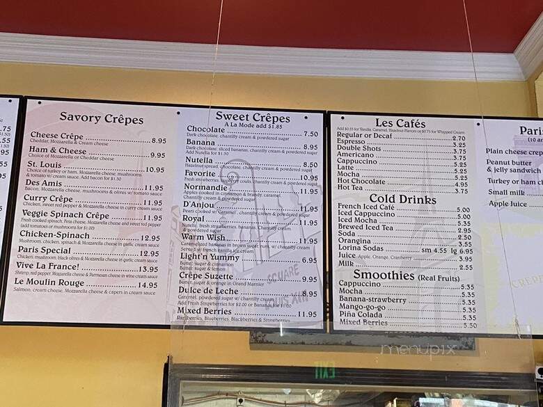 Crepes de Paris - Pasadena, CA menu_pic