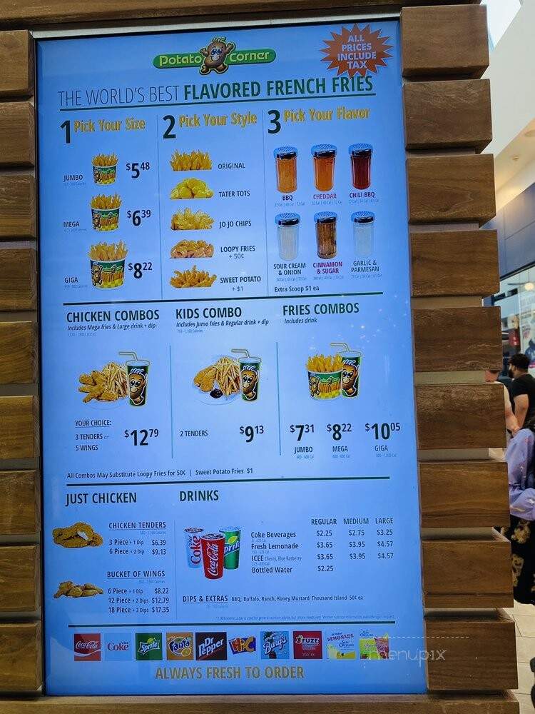 Potato Corner - Canoga Park, CA menu_pic