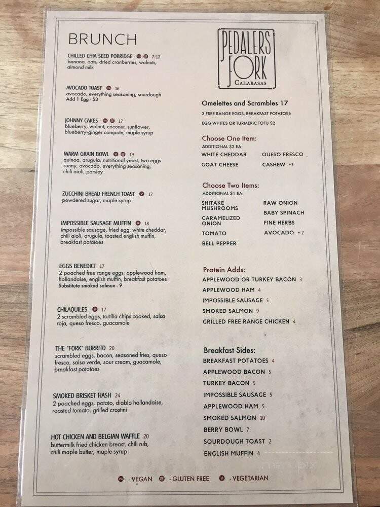 10 Speed Coffee - Calabasas, CA menu_pic