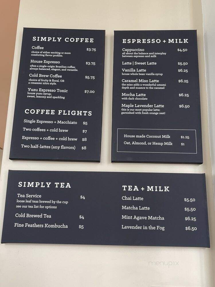 Rose Park Roasters - Long Beach, CA menu_pic