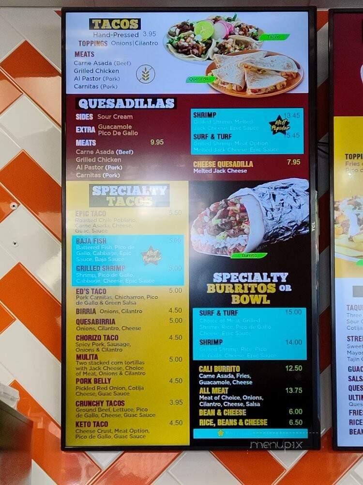 Los Ruizenores Taco Catering - Sylmar, CA menu_pic