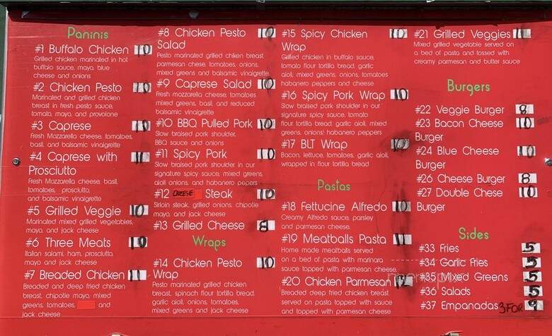 La Panini Grill - Los Angeles, CA menu_pic