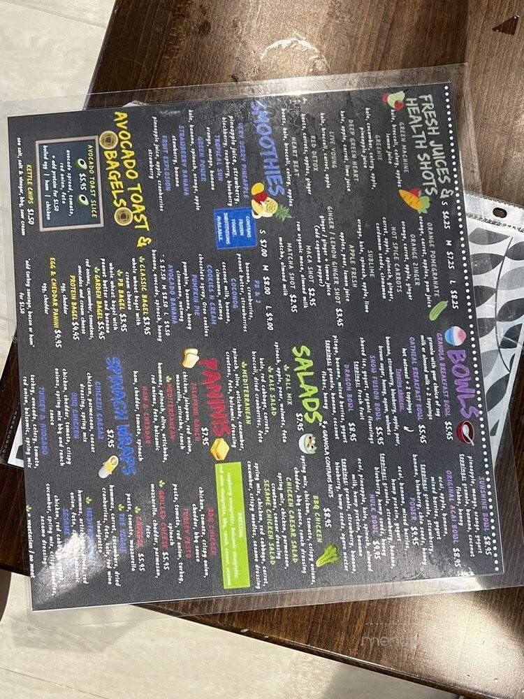 Phillips Ranch Health Bar - Pomona, CA menu_pic