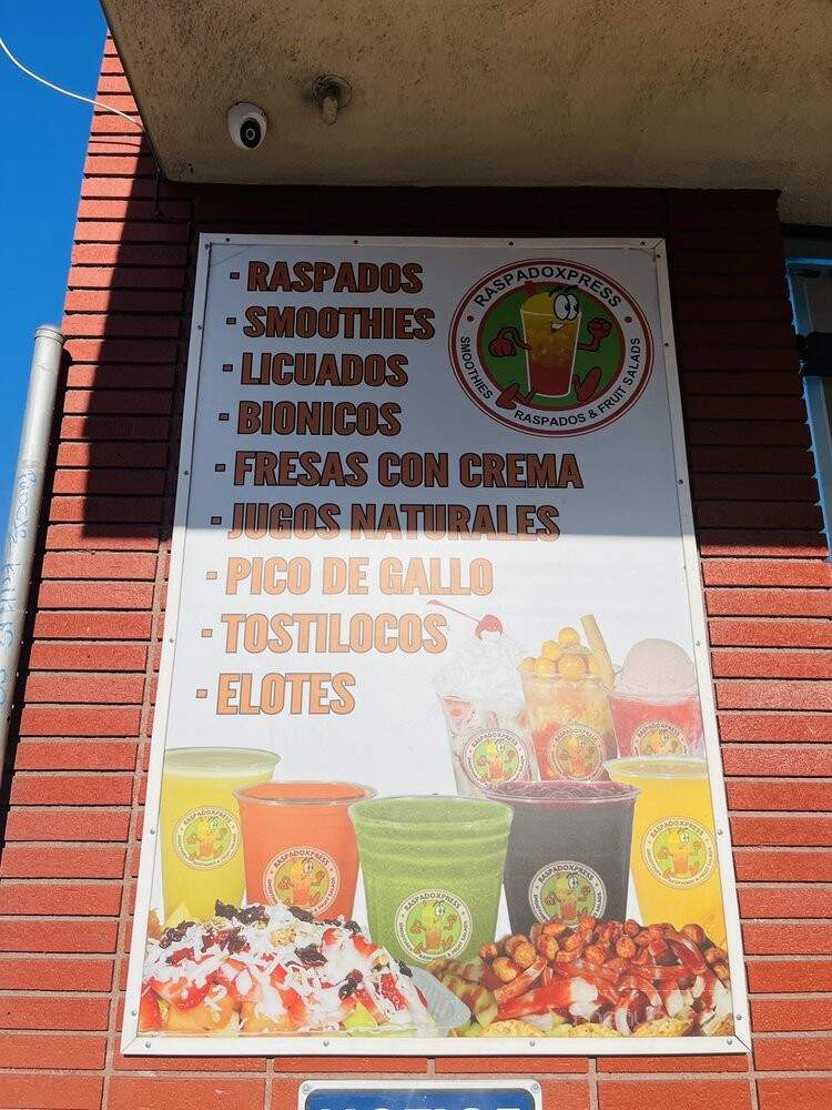 Raspado Xpress - Pomona, CA menu_pic
