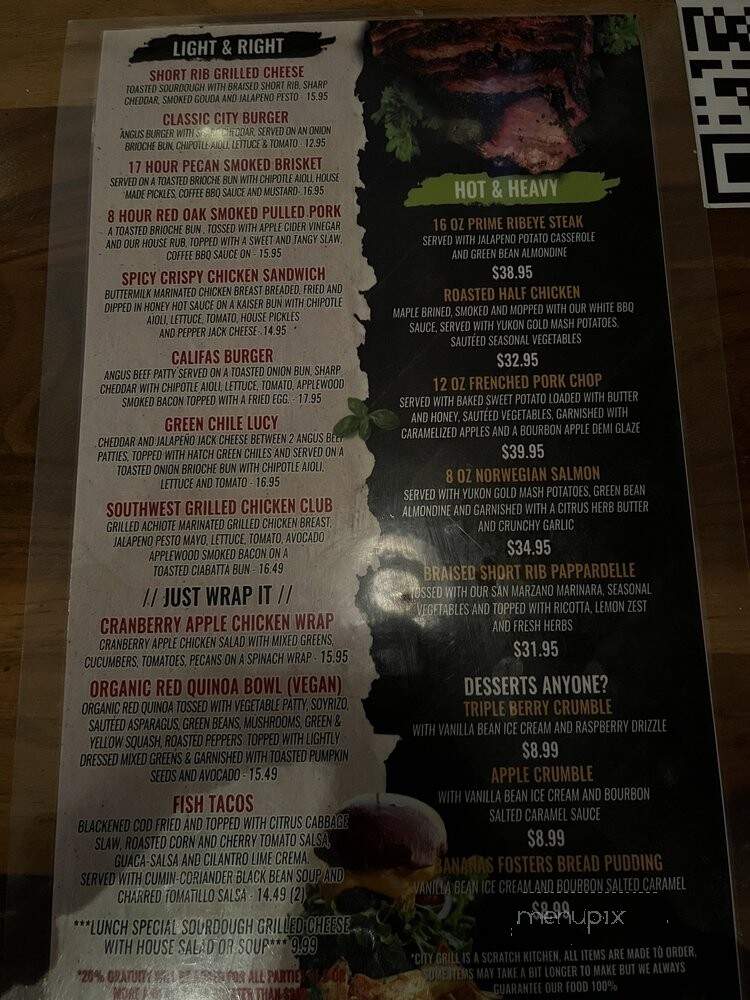 Citygrill - Covina, CA menu_pic