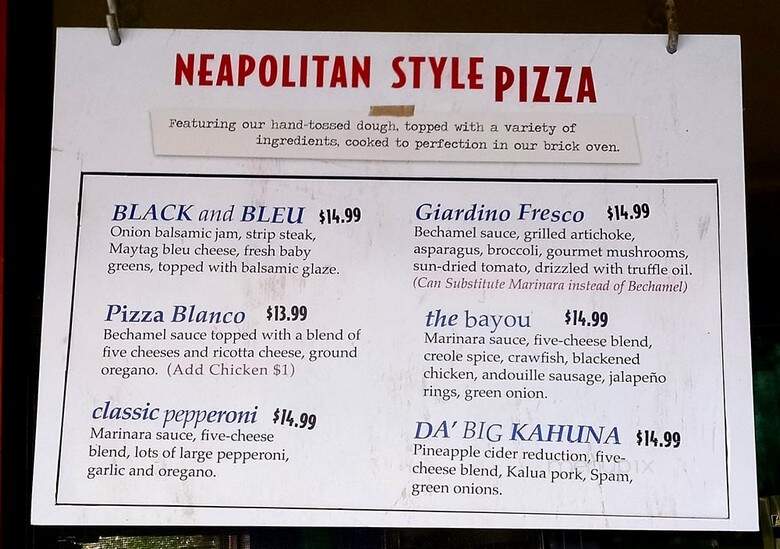 Barking Deer Pizza and Beer - Escondido, CA menu_pic