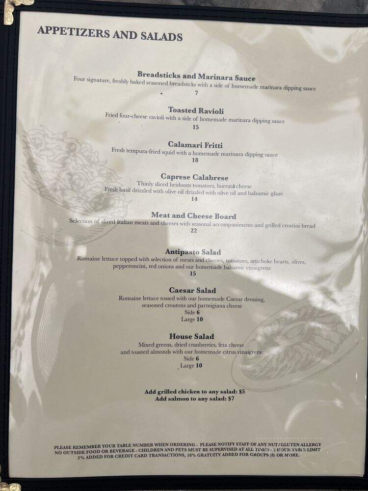 Cordiano Winery - Escondido, CA menu_pic