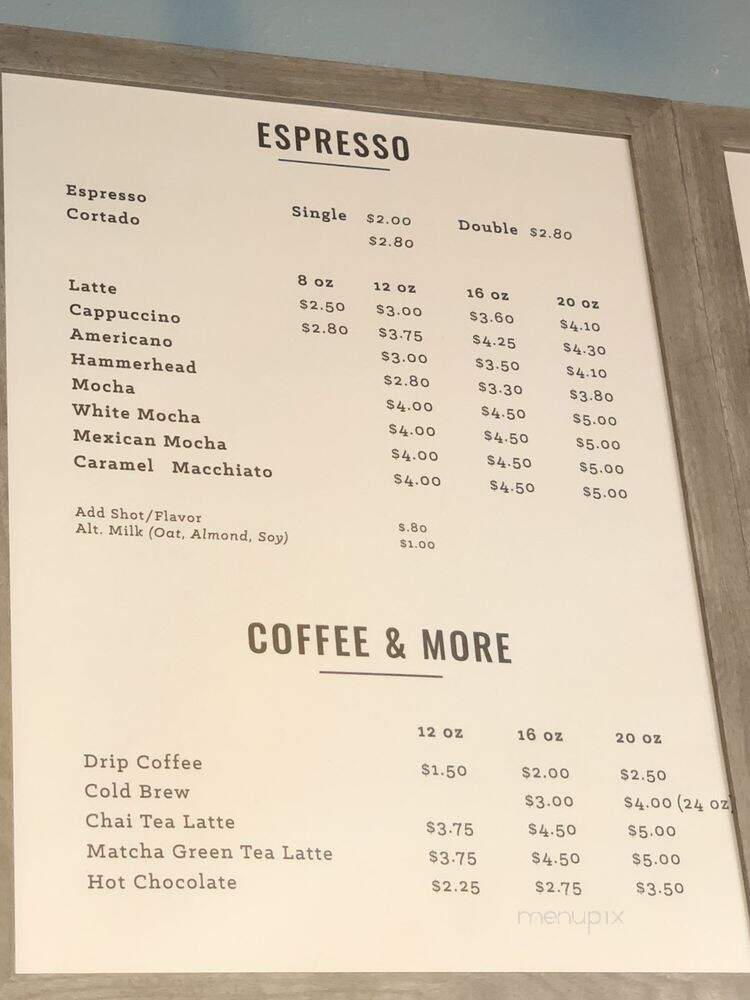 The Coffee Corner - Santee, CA menu_pic