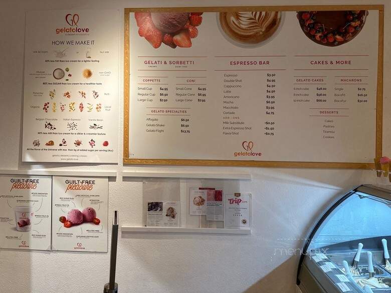 Gaia Gelato - Carlsbad, CA menu_pic