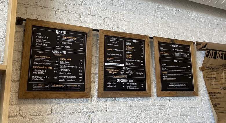 Better Buzz Coffee - Encinitas, CA menu_pic