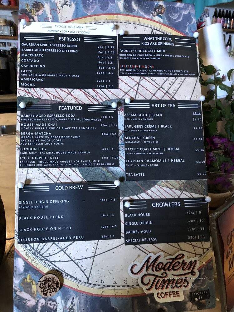 Modern Times Beer - San Diego, CA menu_pic