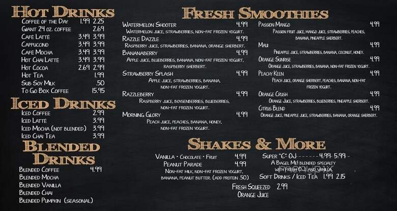 Bagel Me! - Laguna Hills, CA menu_pic