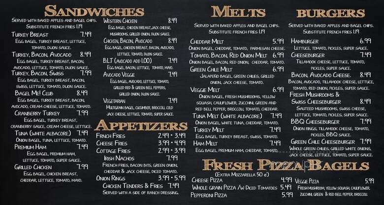 Bagel Me! - Laguna Hills, CA menu_pic