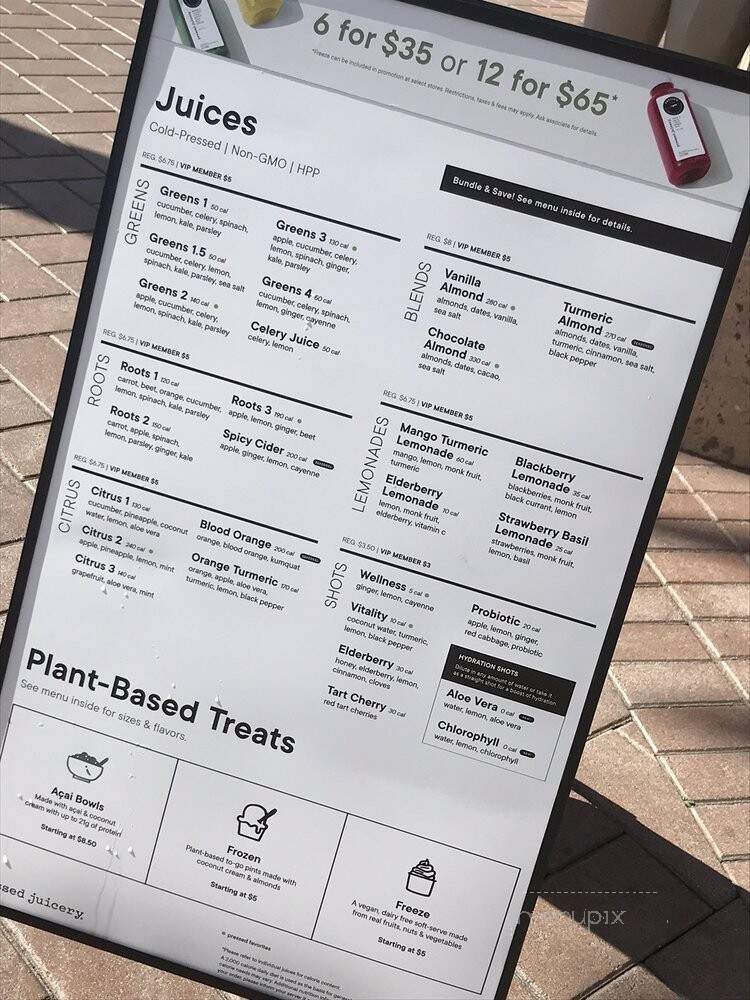 Pressed Juicery - Newport Beach, CA menu_pic
