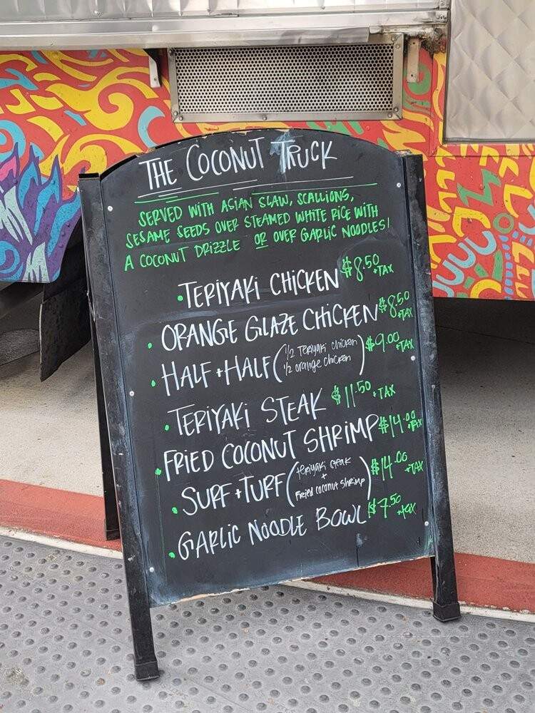 The Coconut Truck - Orange, CA menu_pic