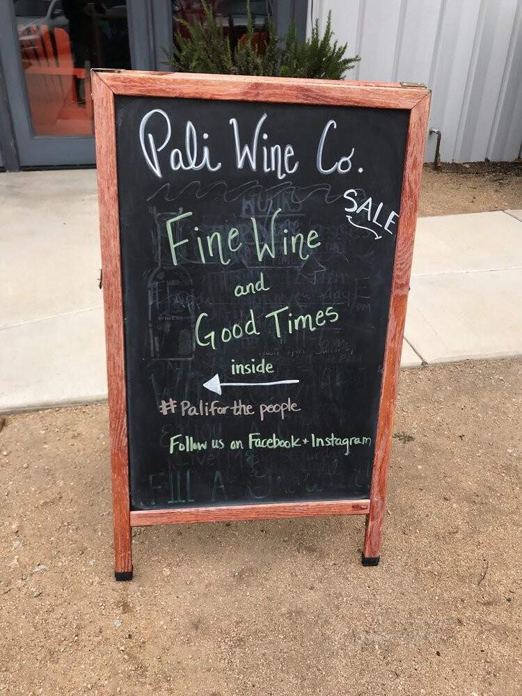 Pali Wine Company - Lompoc, CA menu_pic