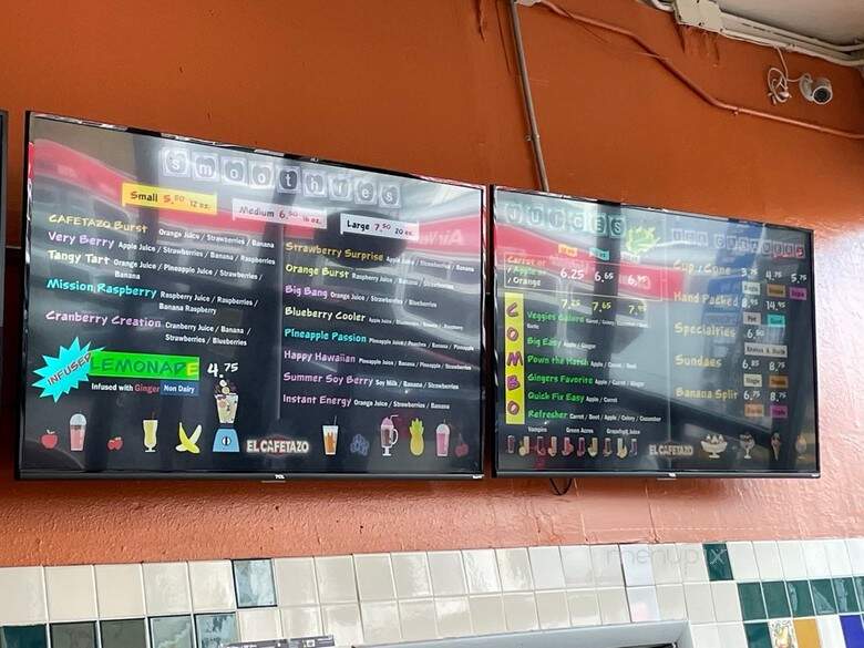 El Cafetazo - San Francisco, CA menu_pic
