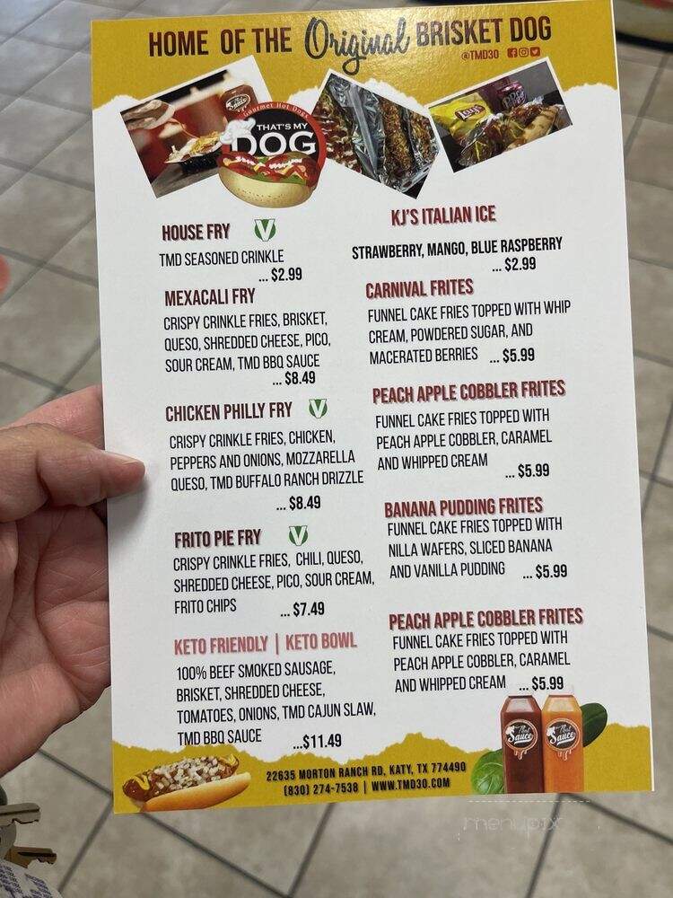 That's My Dog - Hercules, CA menu_pic