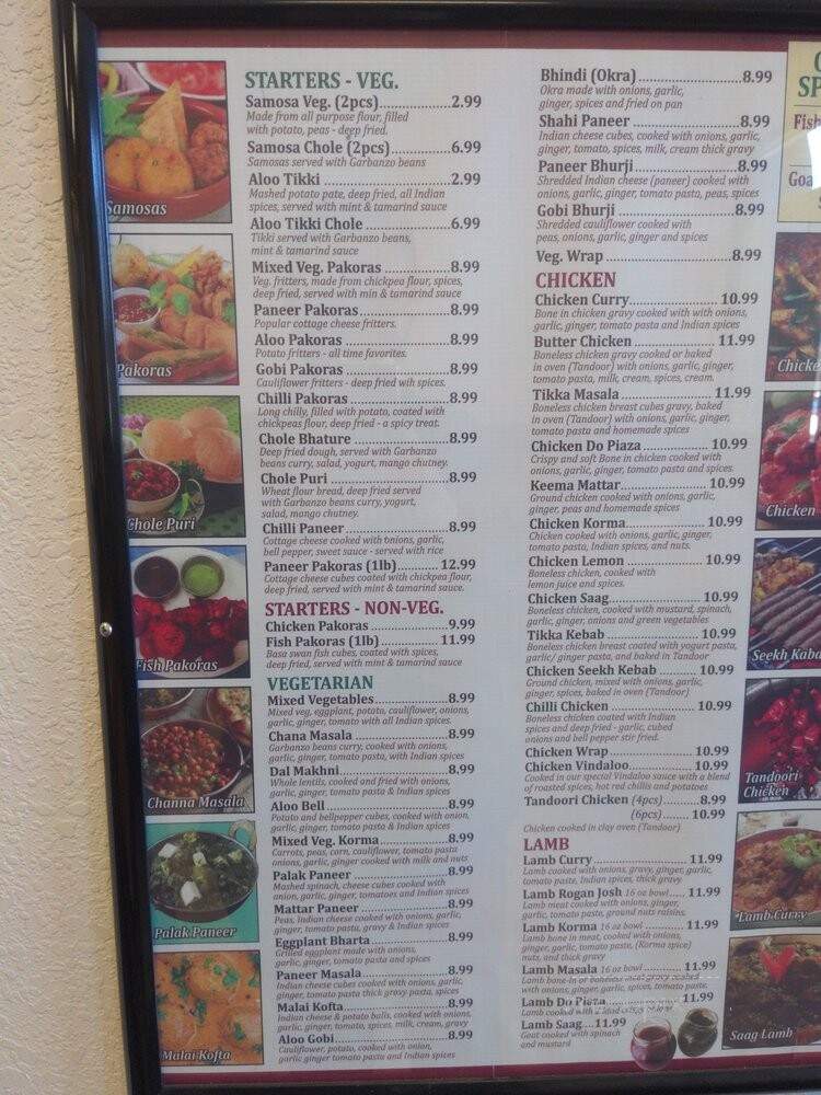 Samraj Indian Food - Hercules, CA menu_pic