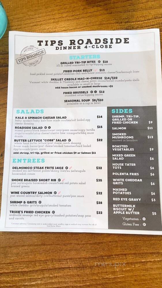 TIPS Tri-Tip - Sonoma, CA menu_pic