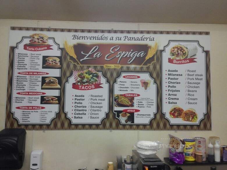 Panaderia La Espiga - San Jose, CA menu_pic