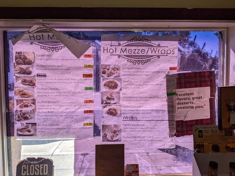 Sultan Bakery - San Jose, CA menu_pic