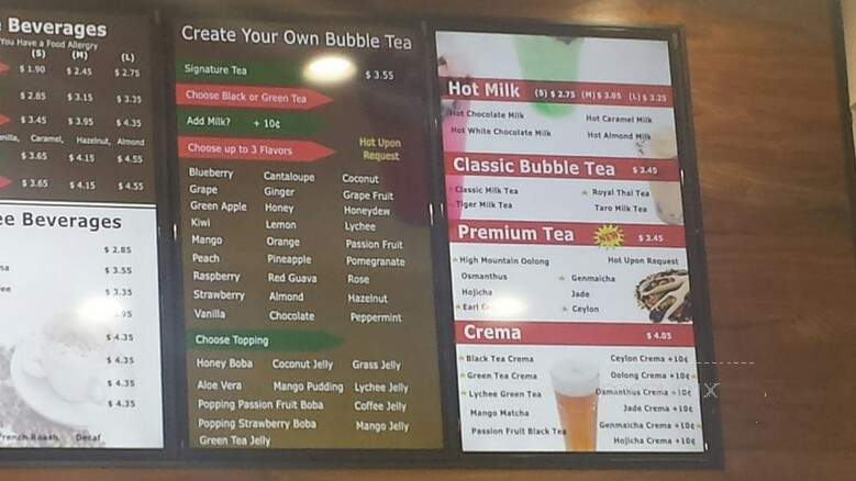 Shake Tea - San Jose, CA menu_pic