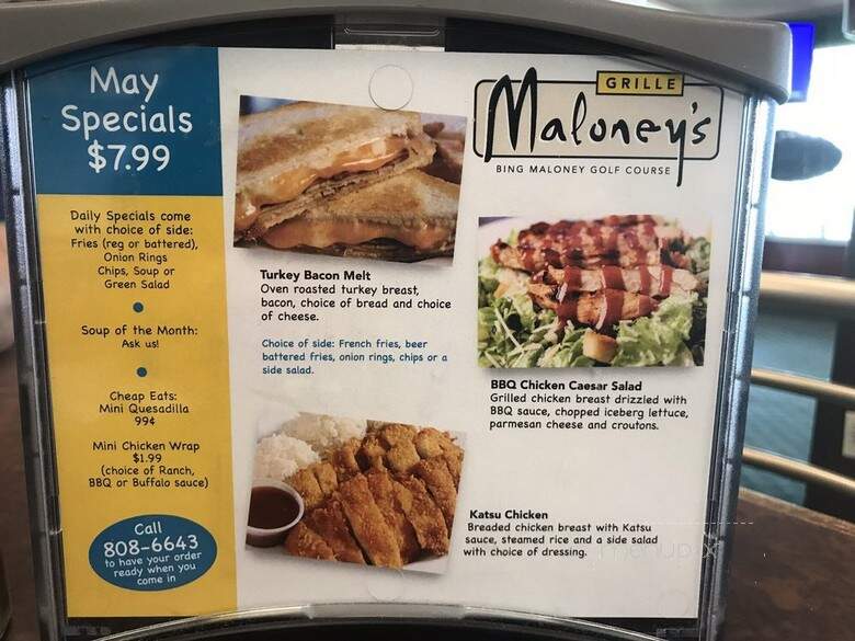 Maloney's Grille - Sacramento, CA menu_pic