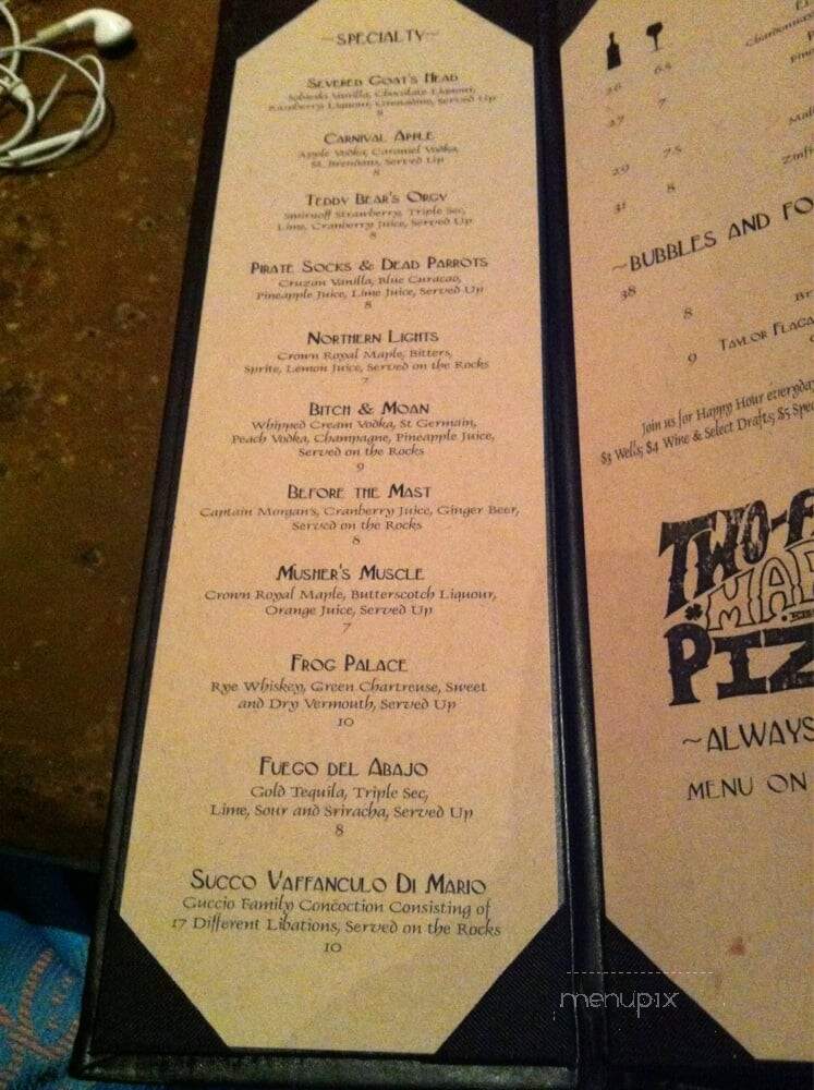 Mario's Double Daughter's Salotto - Denver, CO menu_pic