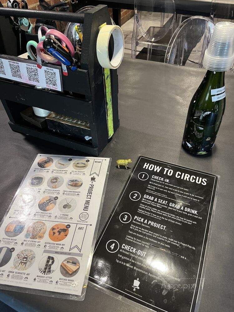 Upstairs Circus - Denver, CO menu_pic