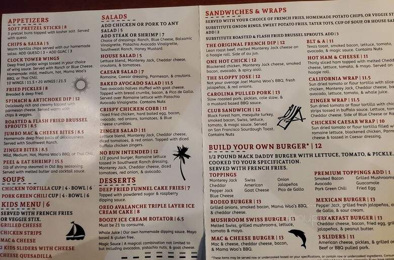 Clock Tower Grill - Lone Tree, CO menu_pic
