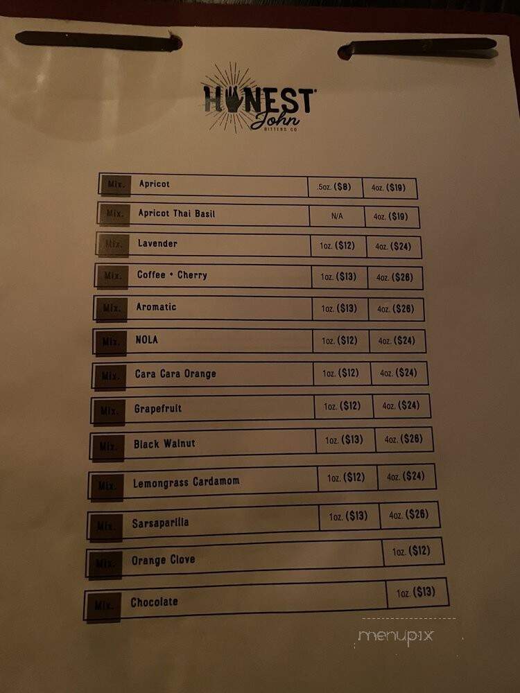 Bodega - Salt Lake City, UT menu_pic