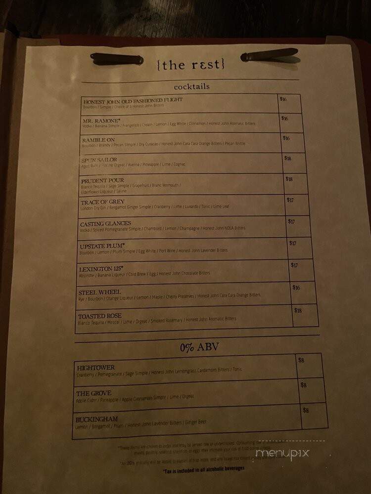 Bodega - Salt Lake City, UT menu_pic