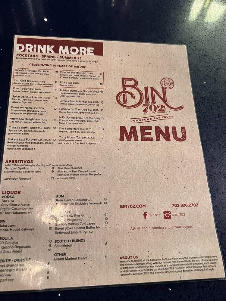 bin 702 - Las Vegas, NV