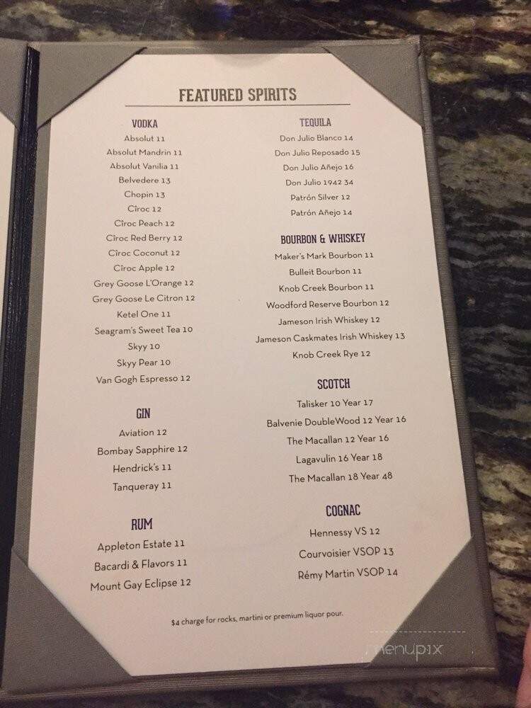 The Lounge - Las Vegas, NV menu_pic
